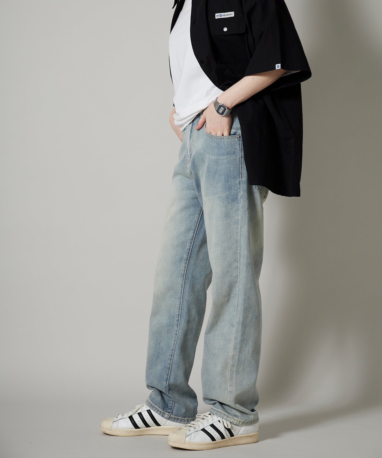 OK YESTERDAY / ストレート デニムパンツ