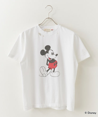 GOOD ROCK SPEED/グッドロックスピード/ MickeyMouse / Disney / ダメ―ジクルーネックTシャツ 26FDS001W