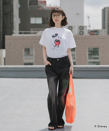 GOOD ROCK SPEED/グッドロックスピード/ MickeyMouse / Disney / ダメ―ジクルーネックTシャツ 26FDS001W