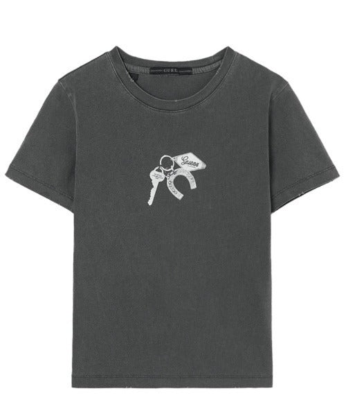 【Stray Kids ヒョンジン着用】GUESS/ゲス UNI S/SLV TEE SHIRT MQ2K7432 【6月下旬お届け】