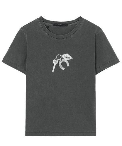 【Stray Kids ヒョンジン着用】GUESS/ゲス UNI S/SLV TEE SHIRT MQ2K7432 【6月下旬お届け】