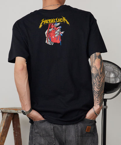 【予約販売】METALLICA (メタリカ) HEART EXPLOSIVE / ROCMTLTSBM Tシャツ バンドT （6月中旬頃発送予定)