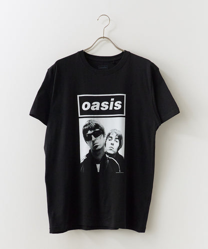 【予約販売】Oasis / オアシス プリントデザイン クルーネックＴシャツ メンズ バンドＴ （6月中旬頃発送予定)