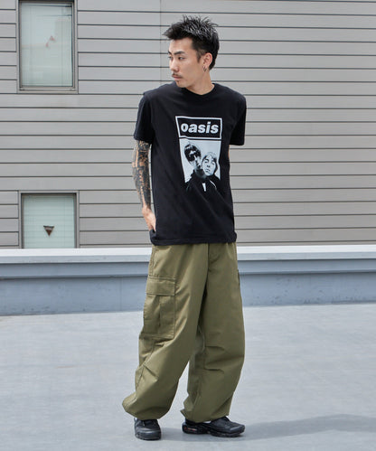 【予約販売】Oasis / オアシス プリントデザイン クルーネックＴシャツ メンズ バンドＴ （6月中旬頃発送予定)