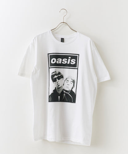 【予約販売】Oasis / オアシス プリントデザイン クルーネックＴシャツ メンズ バンドＴ （6月中旬頃発送予定)