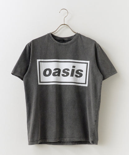 【予約販売】Oasis / オアシス プリントデザイン クルーネックＴシャツ メンズ バンドＴ （6月中旬頃発送予定)
