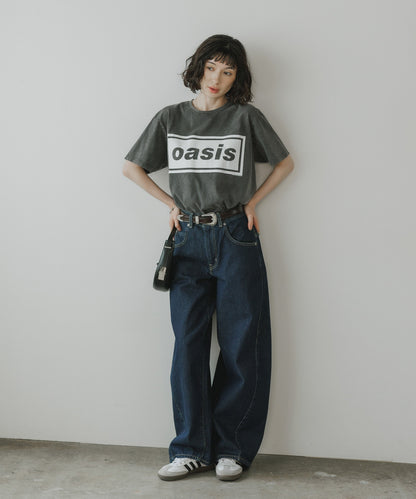 【予約販売】Oasis / オアシス プリントデザイン クルーネックＴシャツ メンズ バンドＴ （6月中旬頃発送予定)
