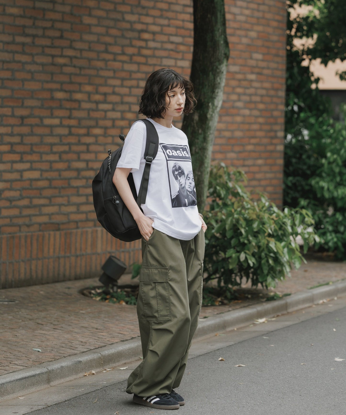 【予約販売】Oasis / オアシス プリントデザイン クルーネックＴシャツ メンズ バンドＴ （6月中旬頃発送予定)