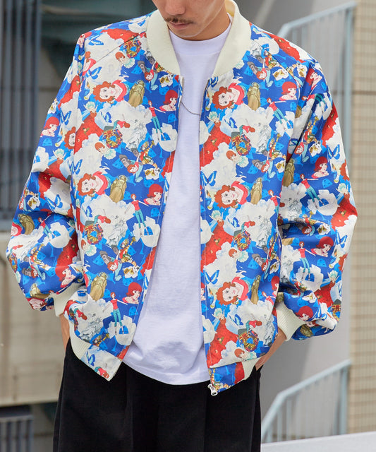 Paprika All-over print jacket パプリカ オールオーバープリントジャケット ブルゾン ライトアウター