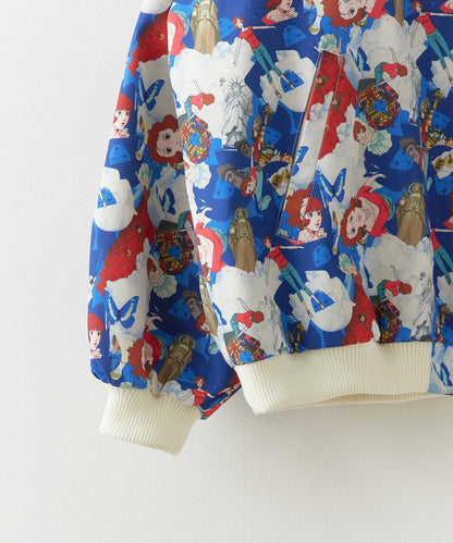 Paprika All-over print jacket パプリカ オールオーバープリントジャケット ブルゾン ライトアウター 【9月下旬お届け予定】
