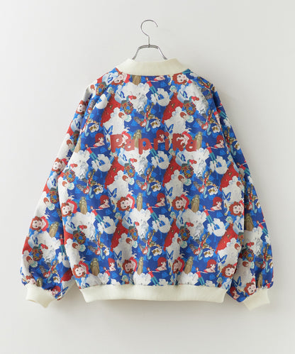 Paprika All-over print jacket パプリカ オールオーバープリントジャケット ブルゾン ライトアウター 【9月下旬お届け予定】
