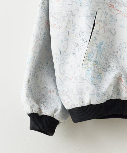 Paprika All-over print jacket パプリカ オールオーバープリントジャケット ブルゾン ライトアウター 【9月下旬お届け予定】