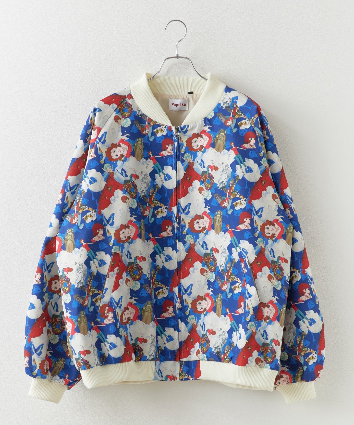 Paprika All-over print jacket パプリカ オールオーバープリントジャケット ブルゾン ライトアウター 【9月下旬お届け予定】