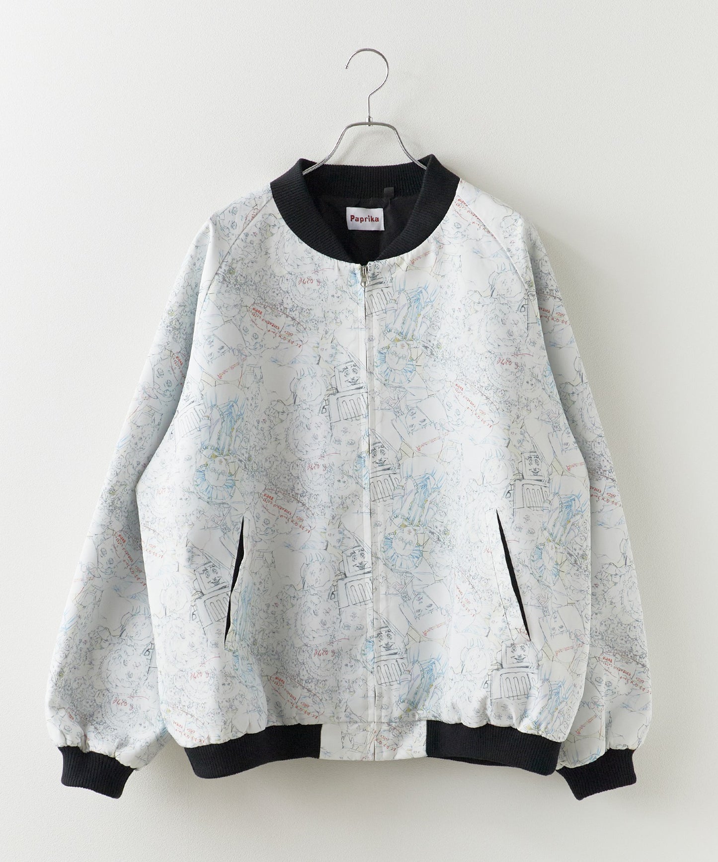 Paprika All-over print jacket パプリカ オールオーバープリントジャケット ブルゾン ライトアウター 【9月下旬お届け予定】