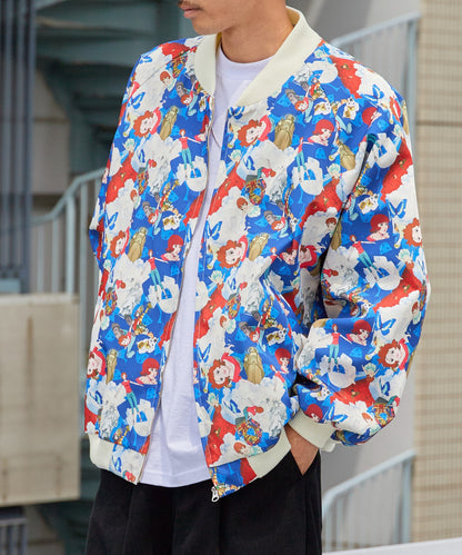 Paprika All-over print jacket パプリカ オールオーバープリントジャケット ブルゾン ライトアウター 【9月下旬お届け予定】