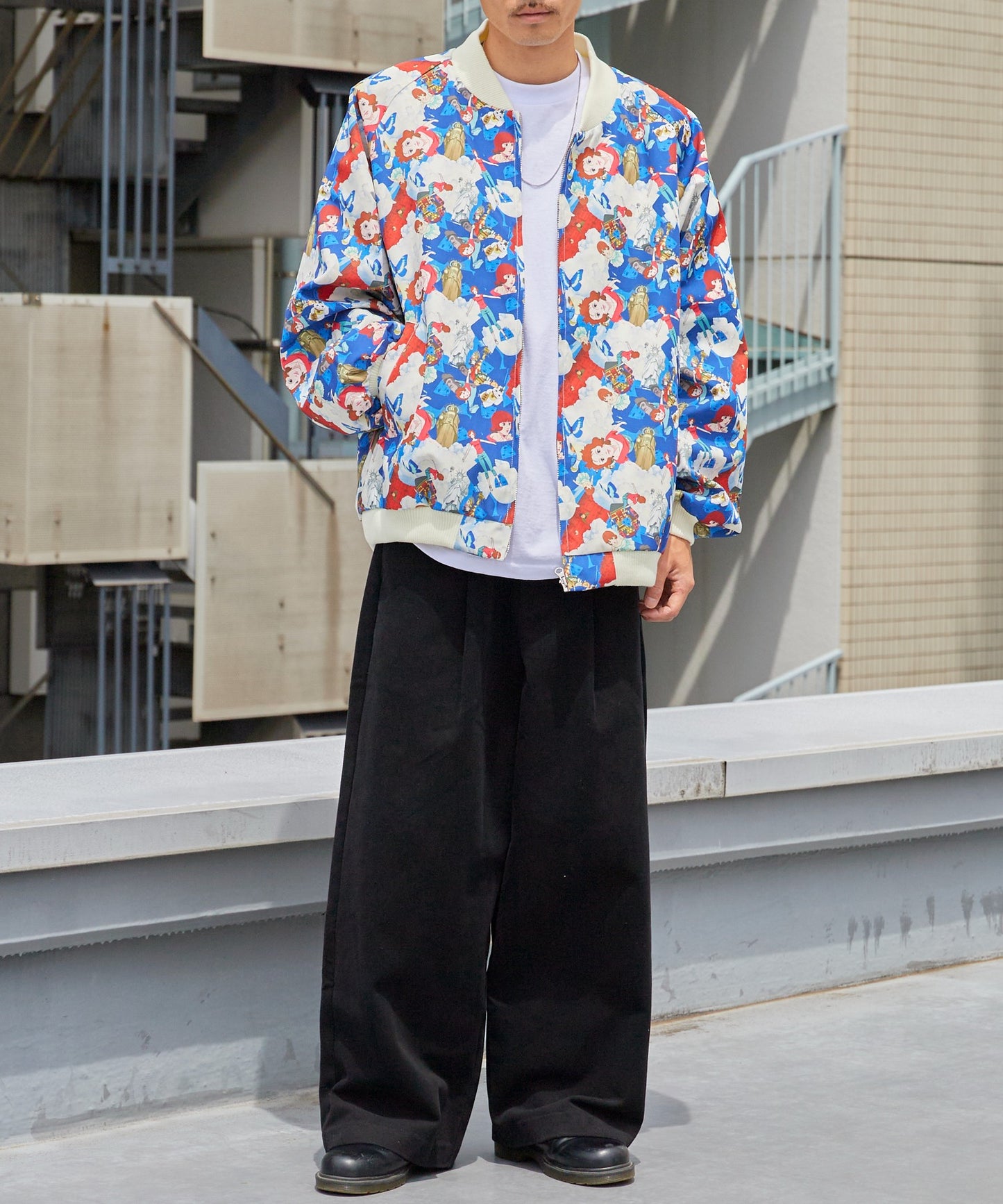 Paprika All-over print jacket パプリカ オールオーバープリントジャケット ブルゾン ライトアウター 【9月下旬お届け予定】