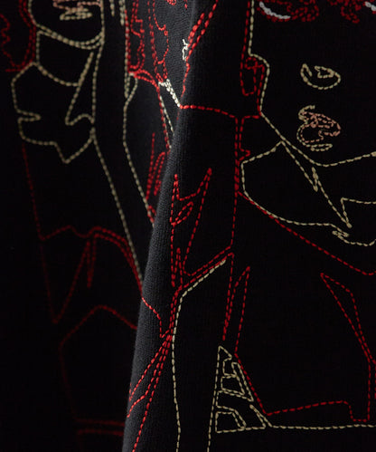 Paprika Thread-Embroidered Sweatshirt パプリカ 刺繍入りスウェット 【9月下旬お届け予定】