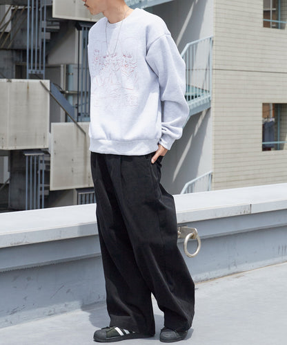 Paprika Thread-Embroidered Sweatshirt パプリカ 刺繍入りスウェット 【9月下旬お届け予定】
