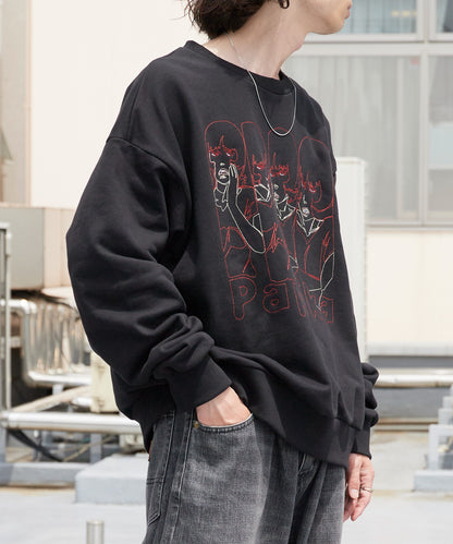 Paprika Thread-Embroidered Sweatshirt パプリカ 刺繍入りスウェット 【9月下旬お届け予定】