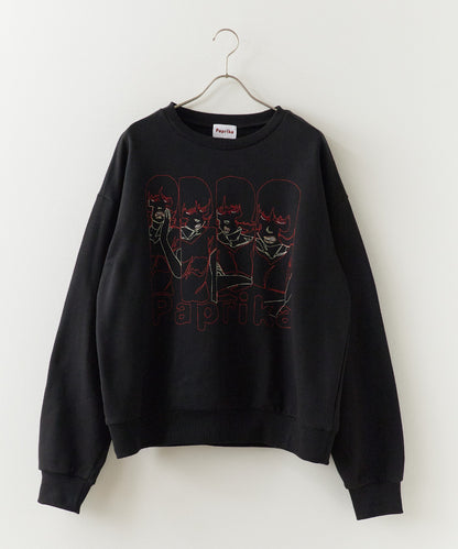 Paprika Thread-Embroidered Sweatshirt パプリカ 刺繍入りスウェット 【9月下旬お届け予定】