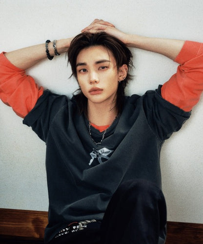 【Stray Kids ヒョンジン着用】GUESS/ゲス UNI S/SLV TEE SHIRT MQ2K7432 【6月下旬お届け】