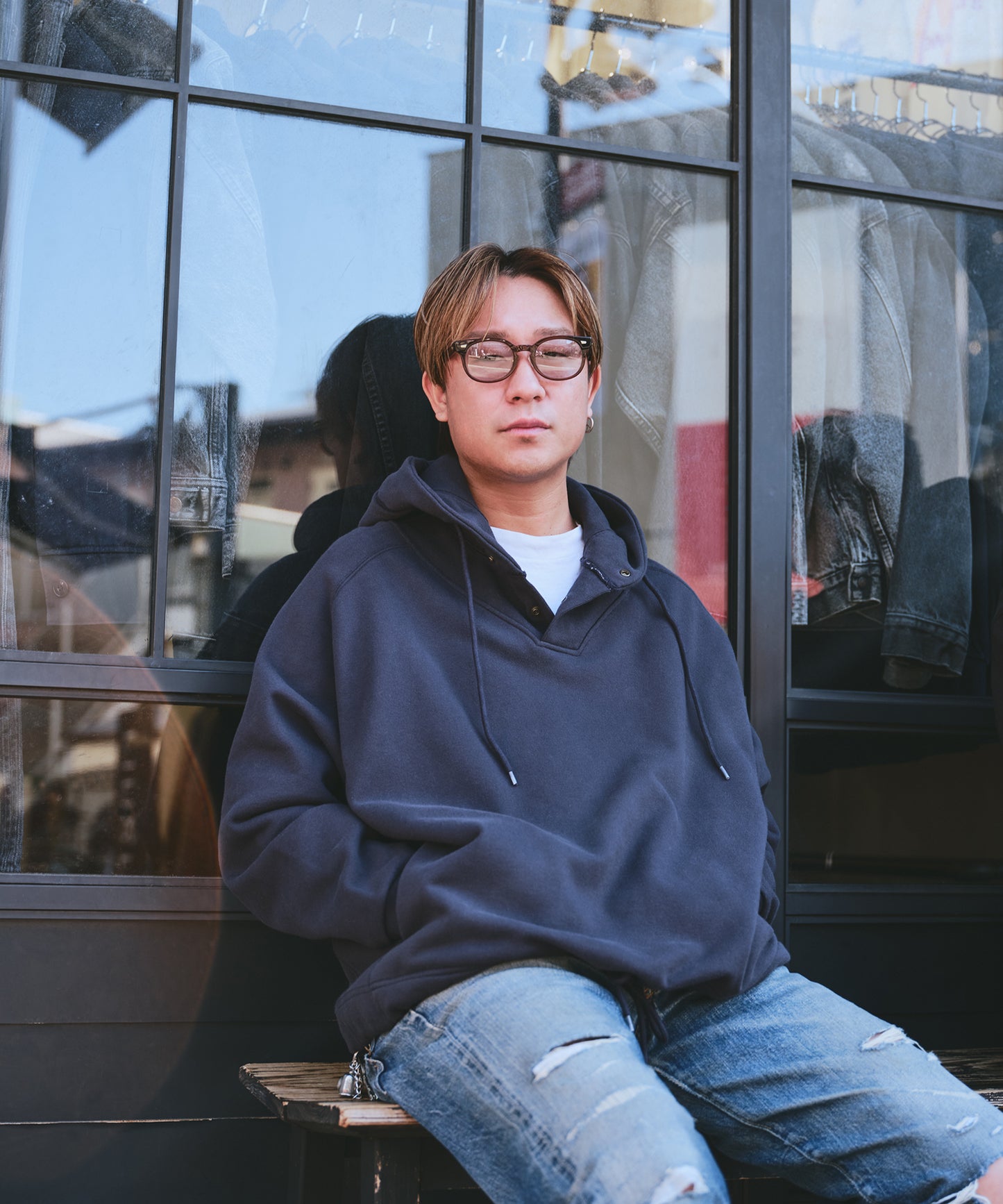 RUSSELL × BerBerJin /  High Cotton™ Snap Button Hoodie