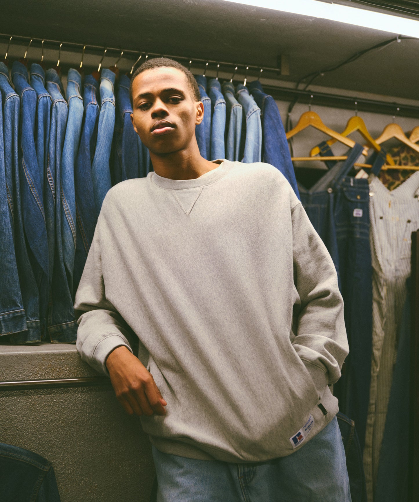 RUSSELL × BerBerJin  / Soft Loop Back Sweat CN