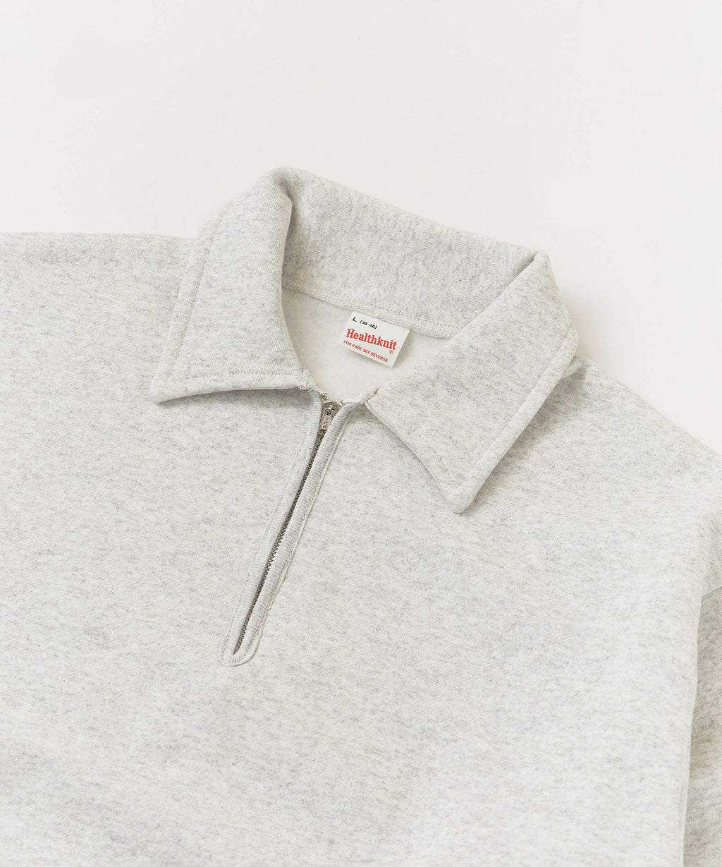 Healthknit / Classic Sweat Collared Half Zip ハーフジップスウェット
