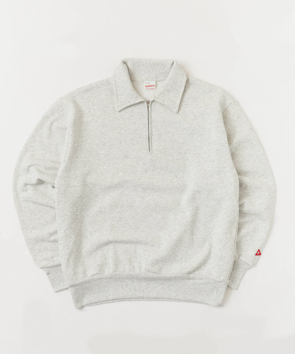 Healthknit / Classic Sweat Collared Half Zip ハーフジップスウェット