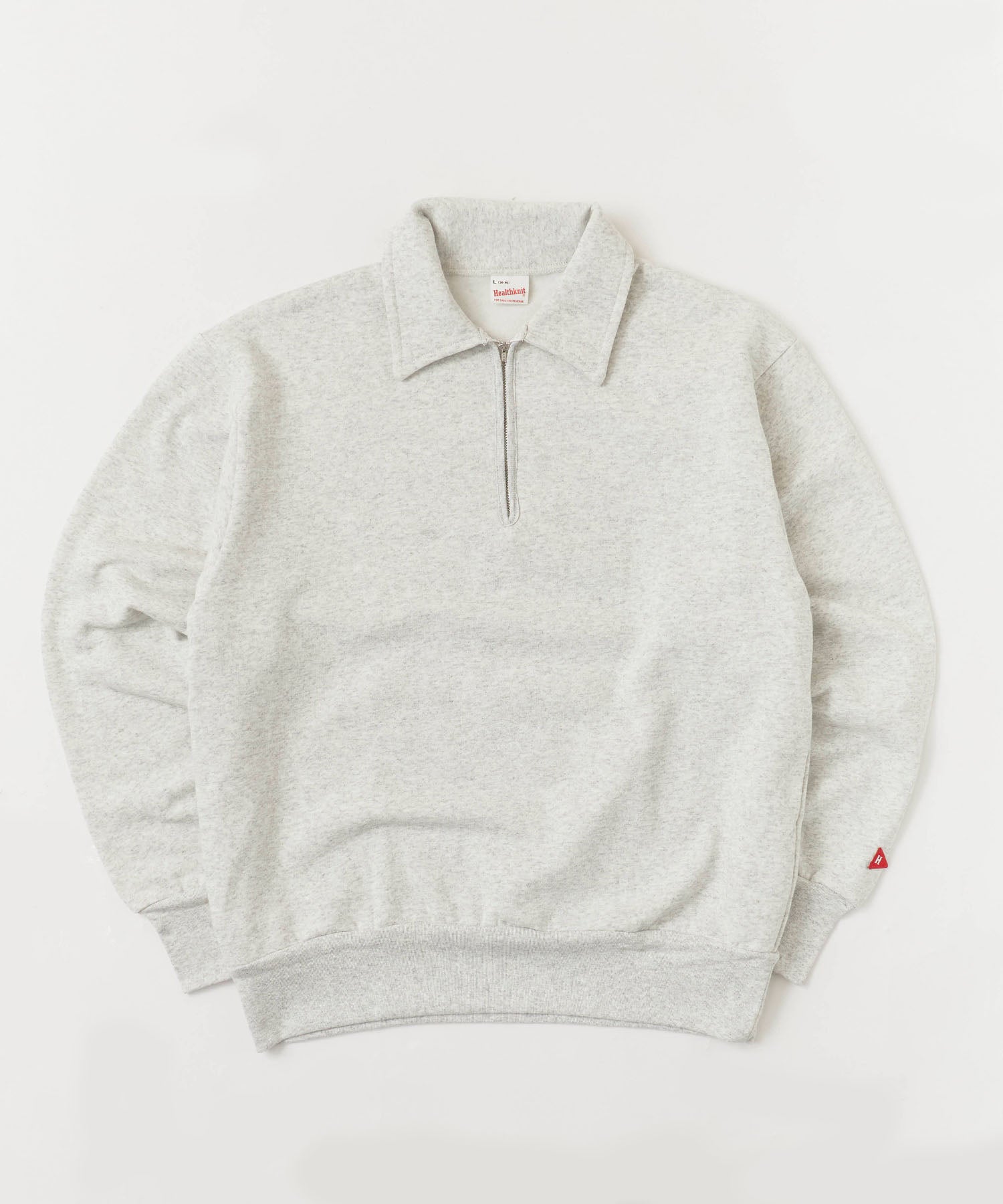 Healthknit / Classic Sweat Collared Half Zip ハーフジップスウェット