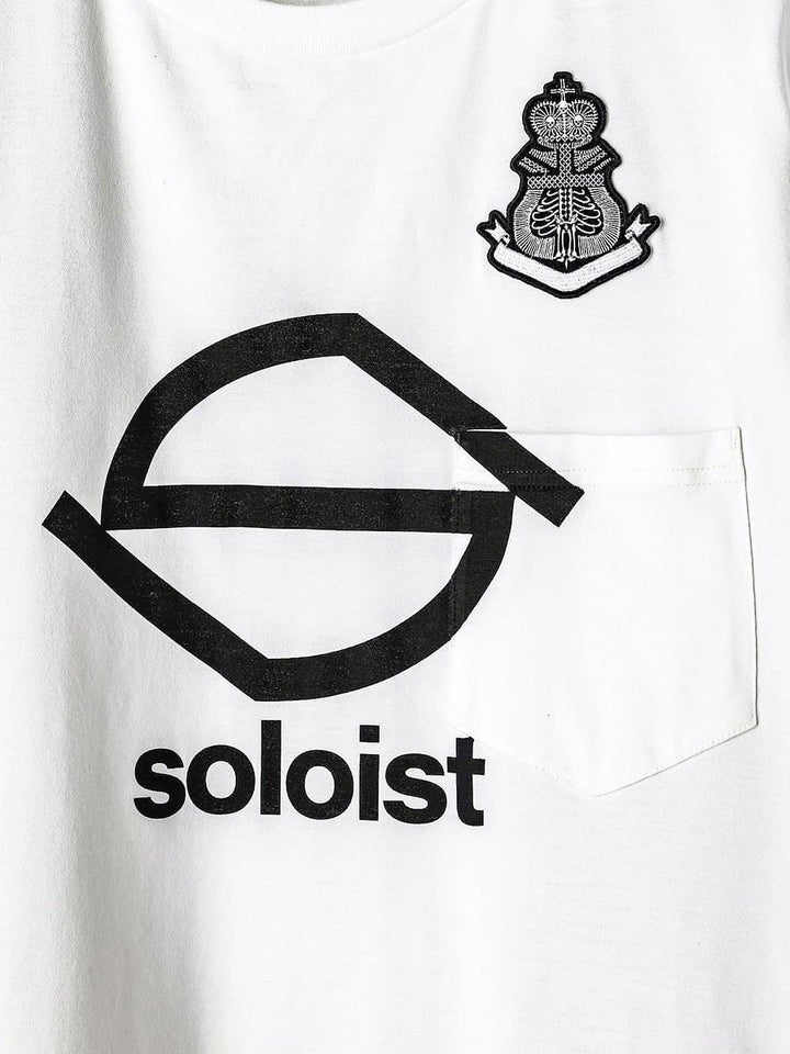 S logo and bone emblem. (s/s pocket tee)