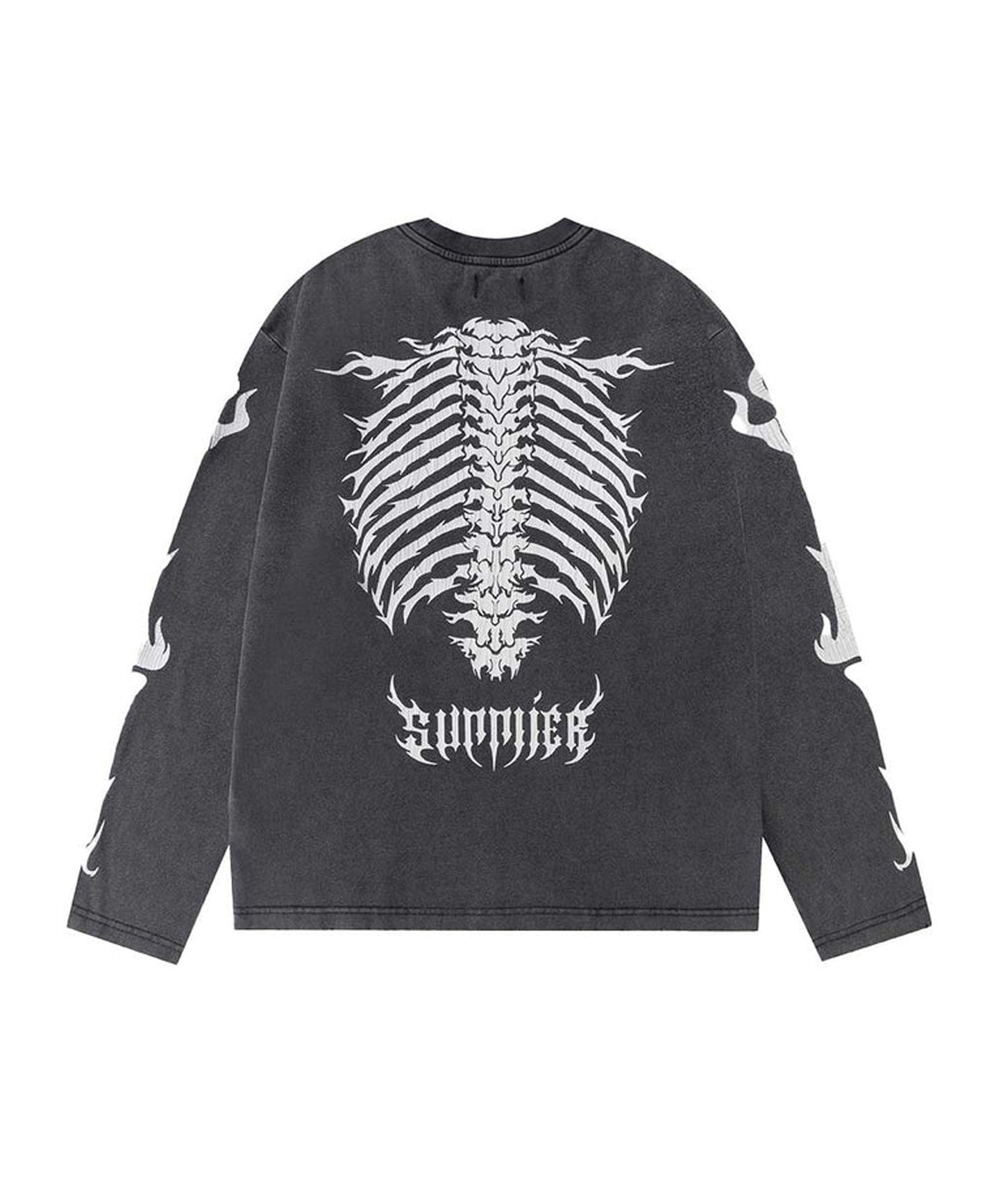 SUPPLIER / Fire Bones Long Sleeve Tee