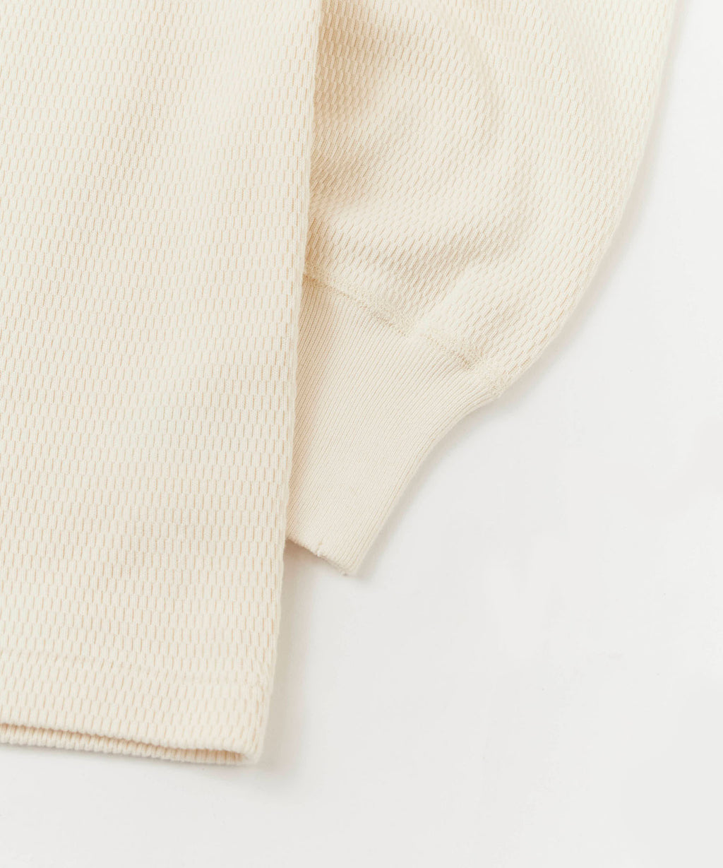 Healthknit / Thermal King Raschel Honeycomb Crew Damage L/S サーマル