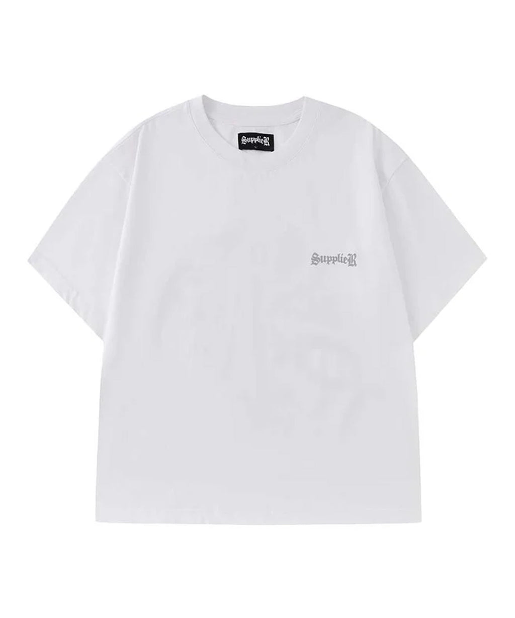 SUPPLIER / 2-Tone Rhinestone Cross Tee