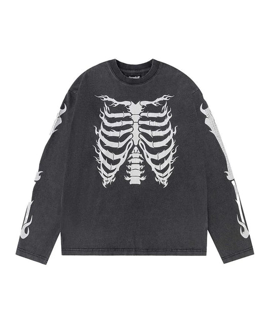 SUPPLIER / Fire Bones Long Sleeve Tee