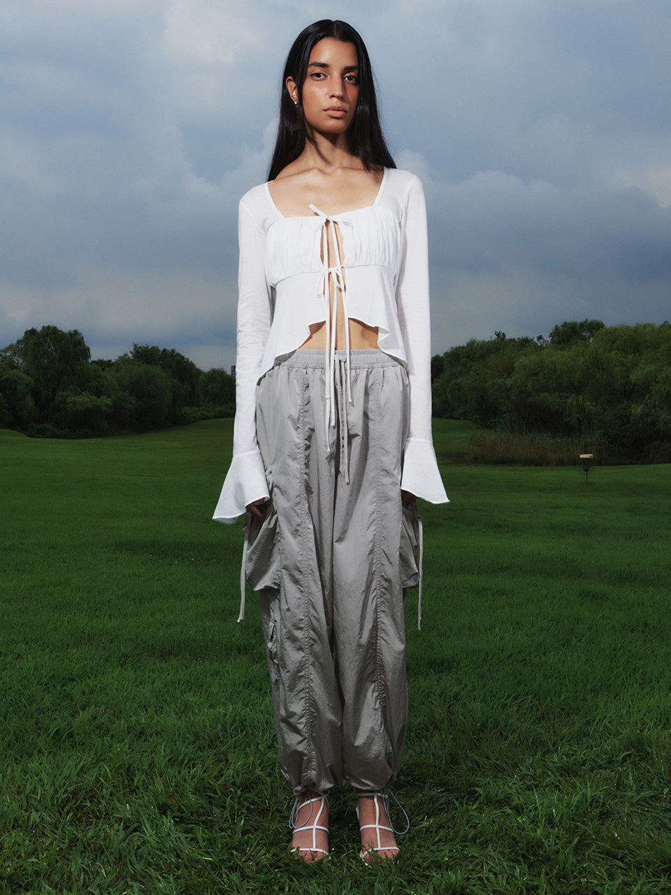 Kijun / Shirring Pocket Pants