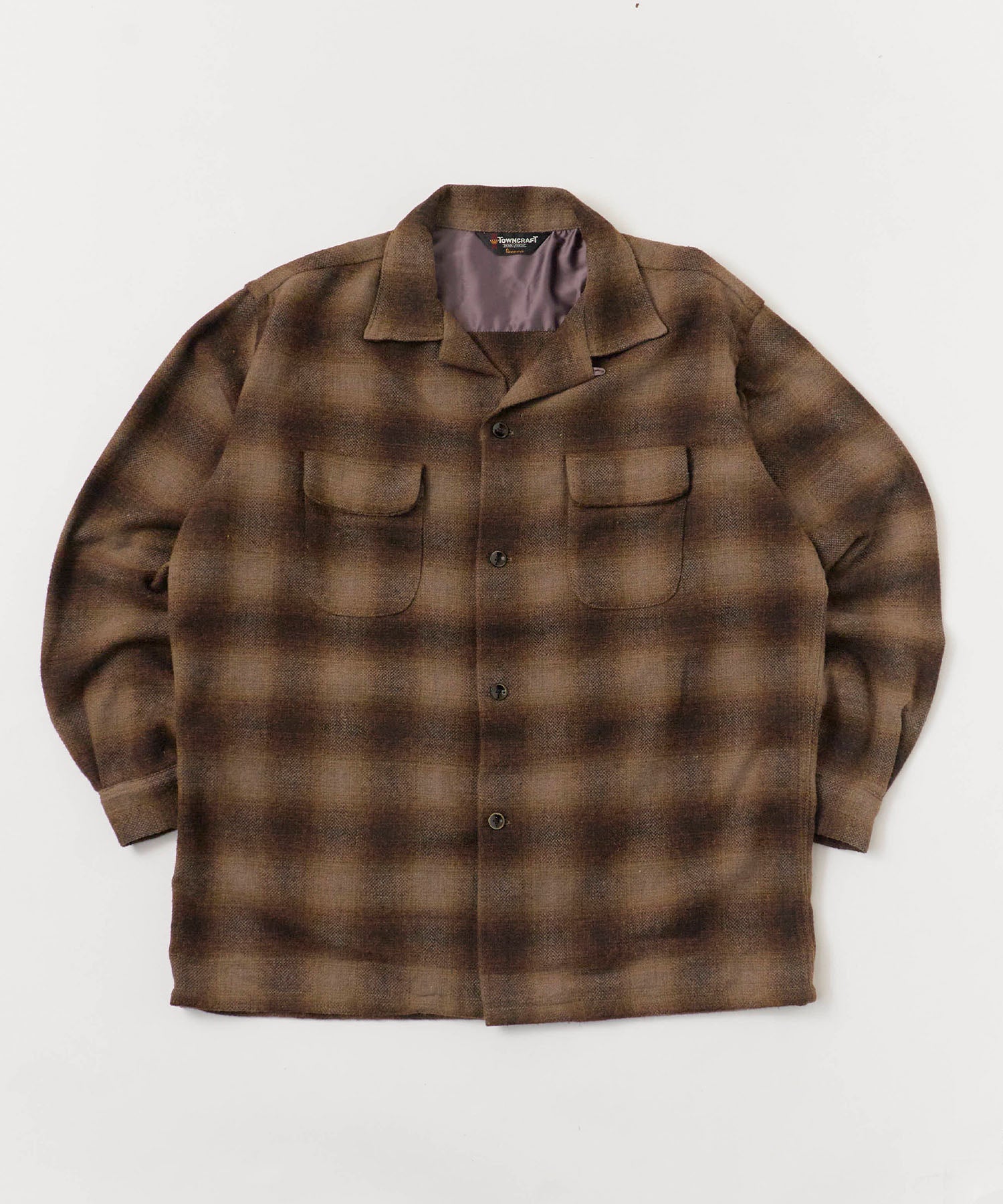 TOWNCRAFT / WOOL CHECK LOOP COLLAR SHIRTS ウールシャツ