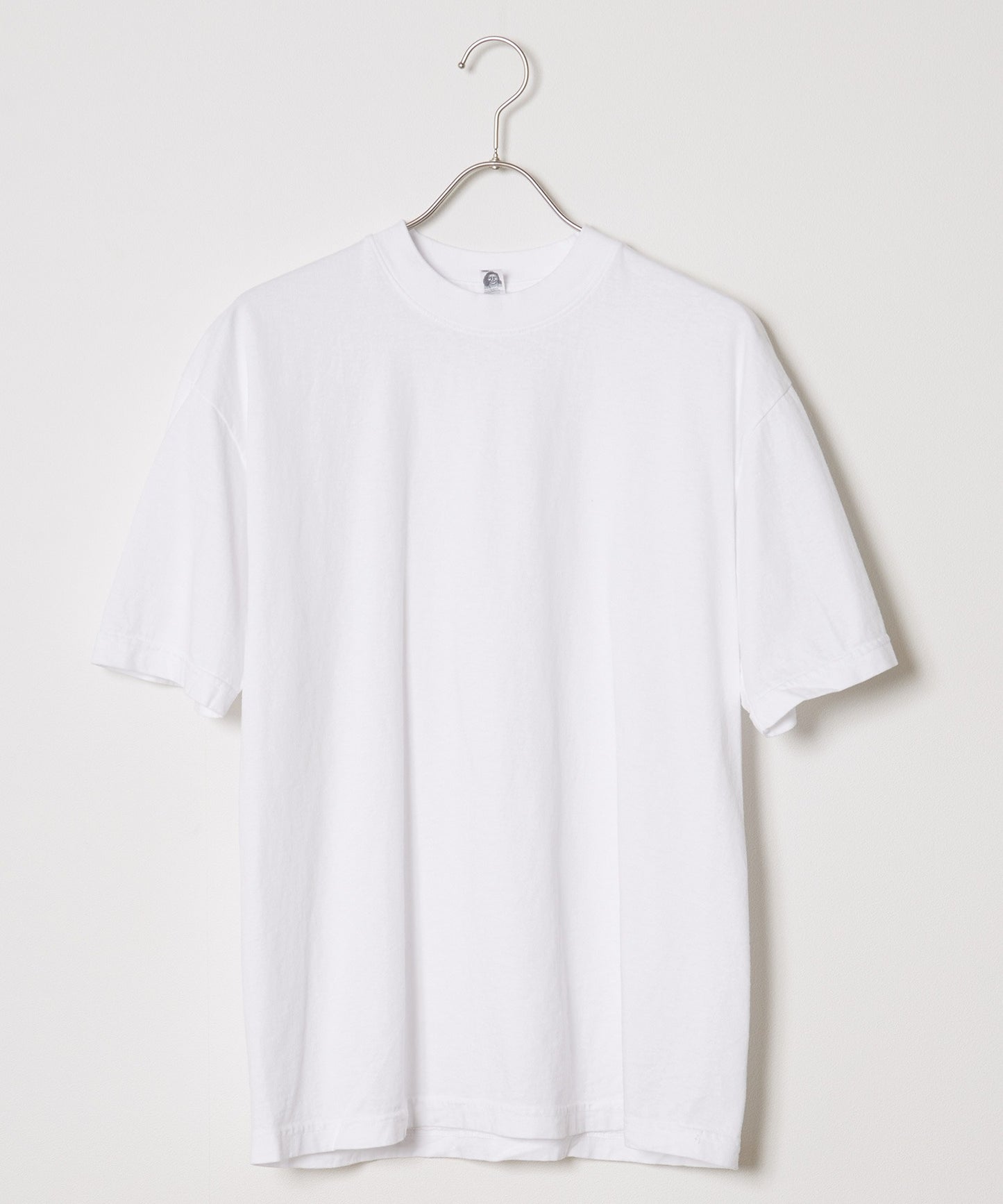 Los Angeles Apparel / S/S Garment Dye CrewNeck 6.5oz [WHITE]