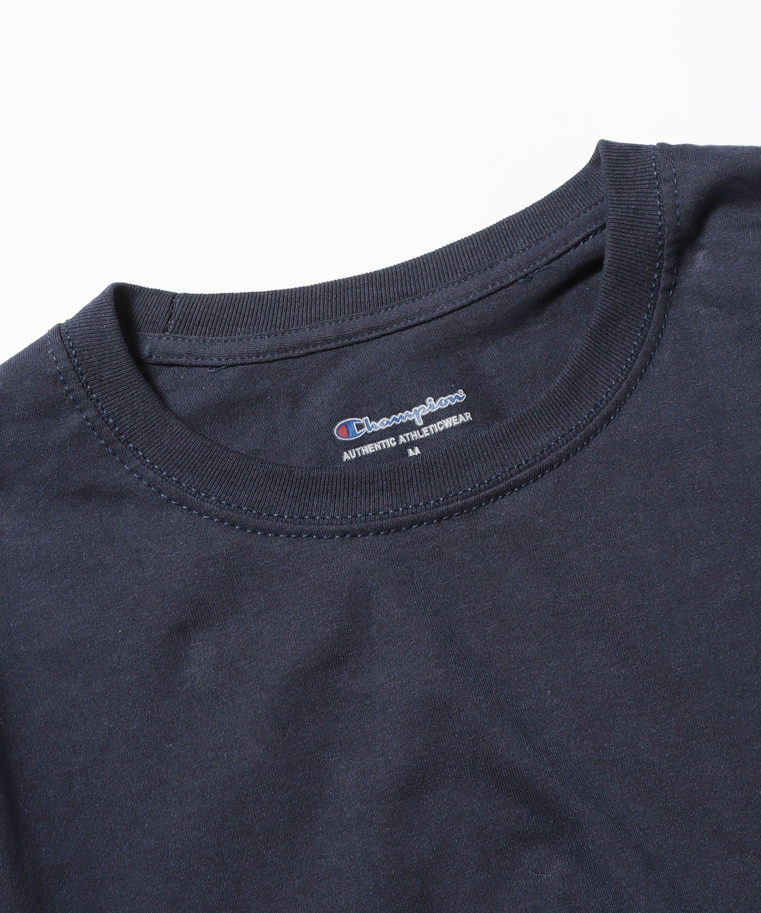 Champion / コットン ワッペン Tシャツ