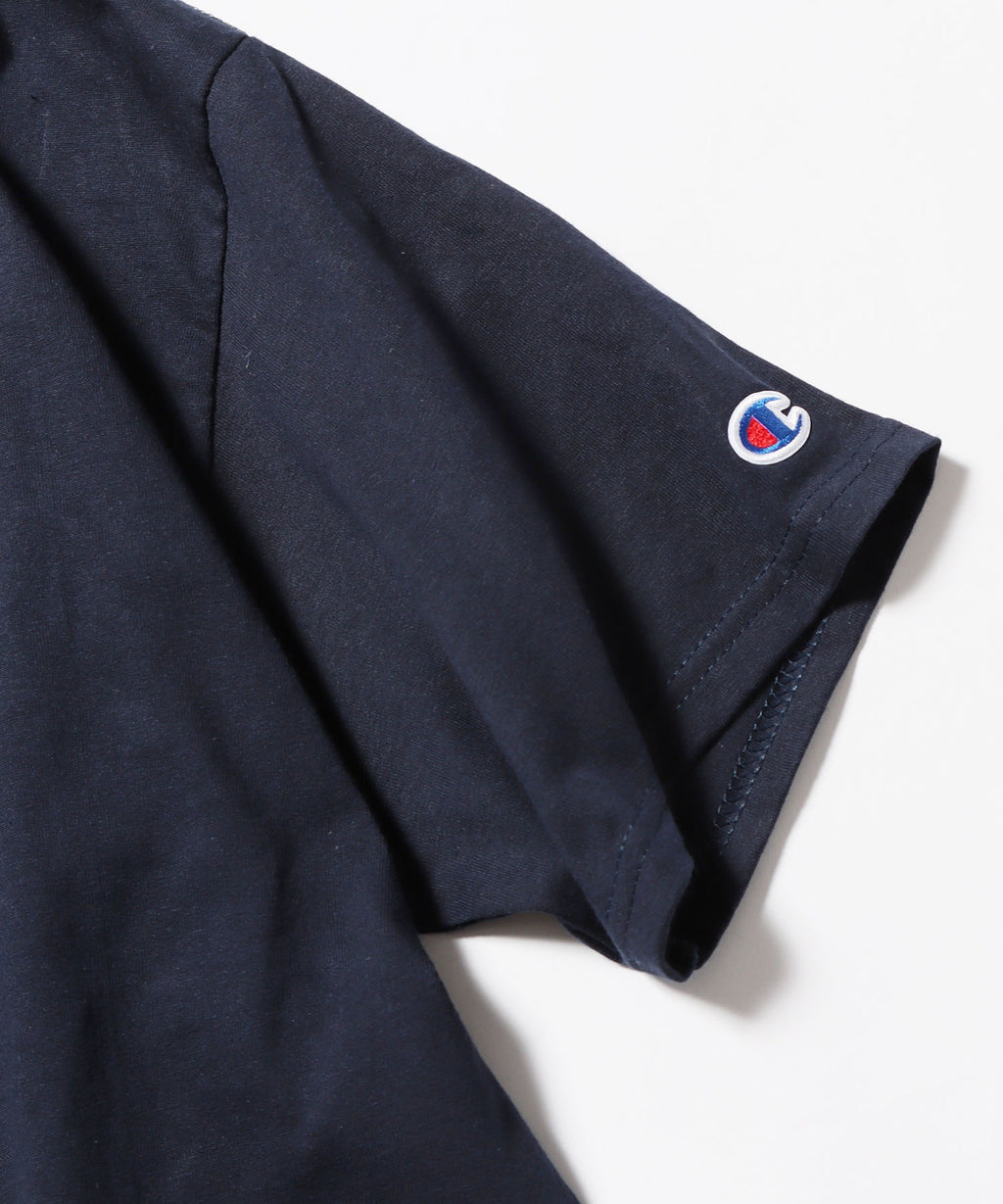 Champion / コットン ワッペン Tシャツ