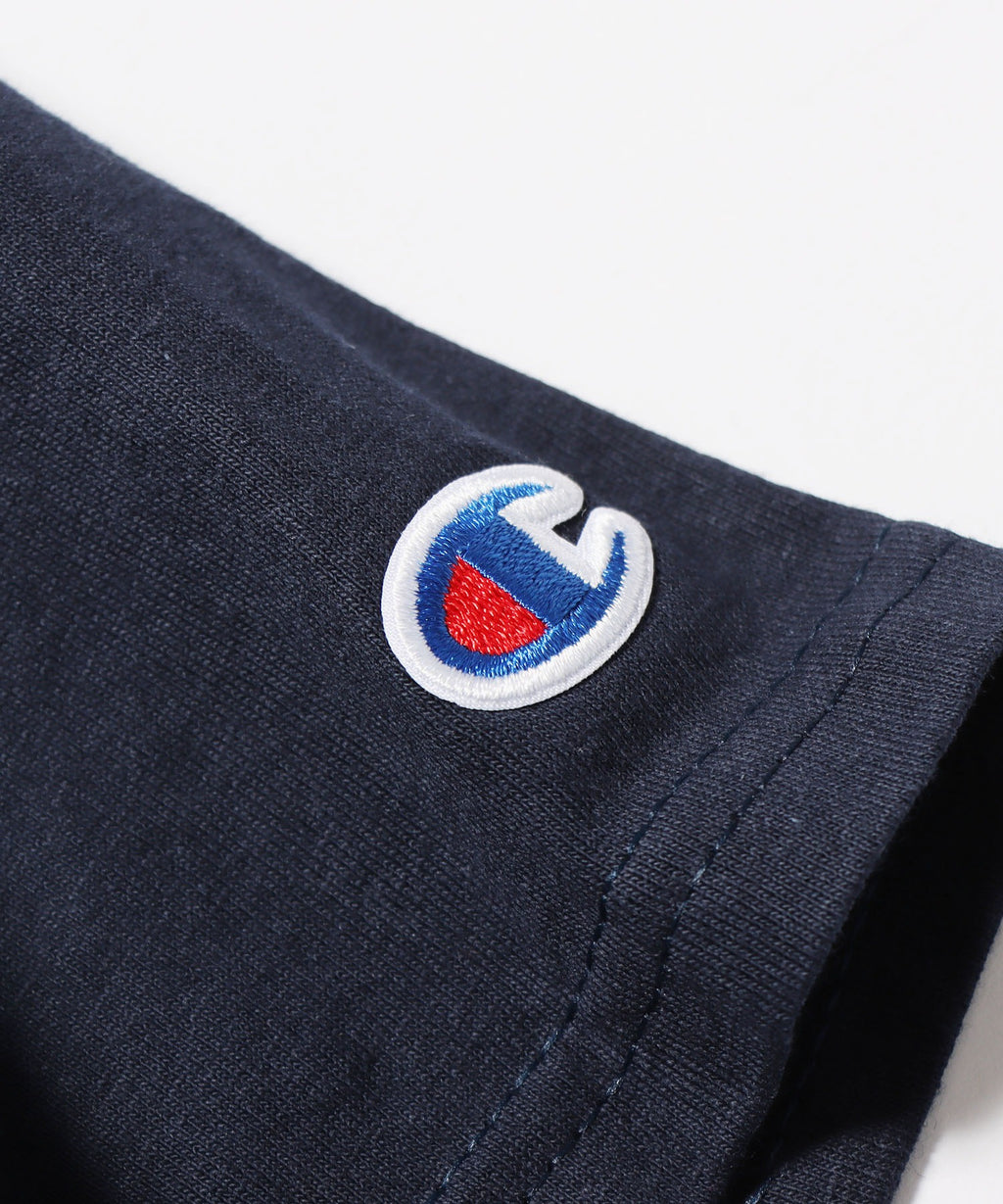 Champion / コットン ワッペン Tシャツ