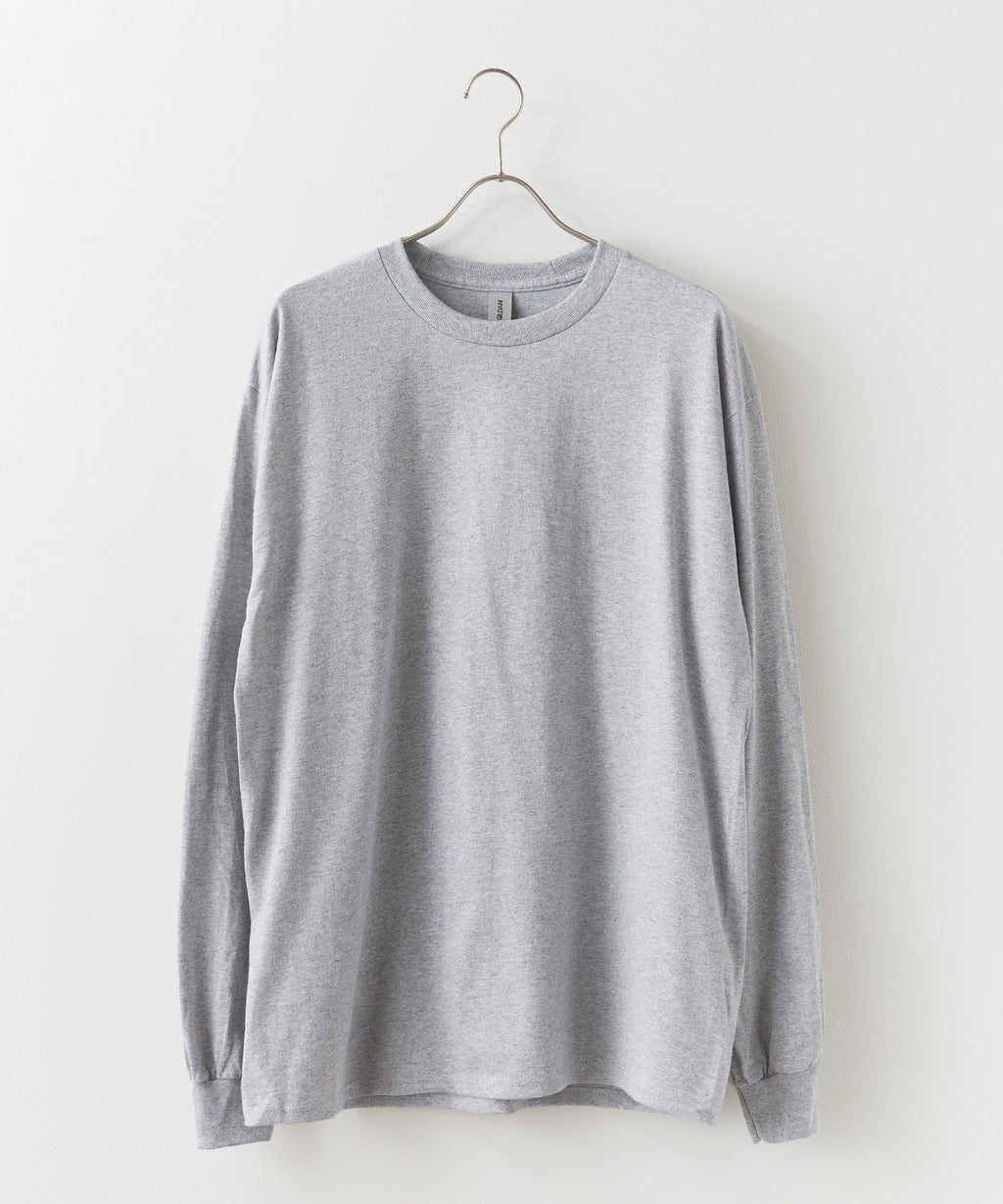 GILDAN / ６oz クルーネック 袖リブ ロングスリーブTEE