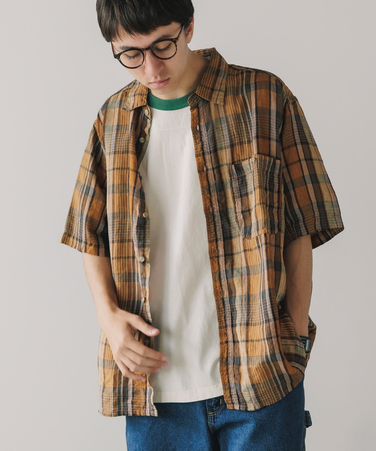 orSlow/オアスロウ LOOSE FIT SHORT SLEEVE SHIRT