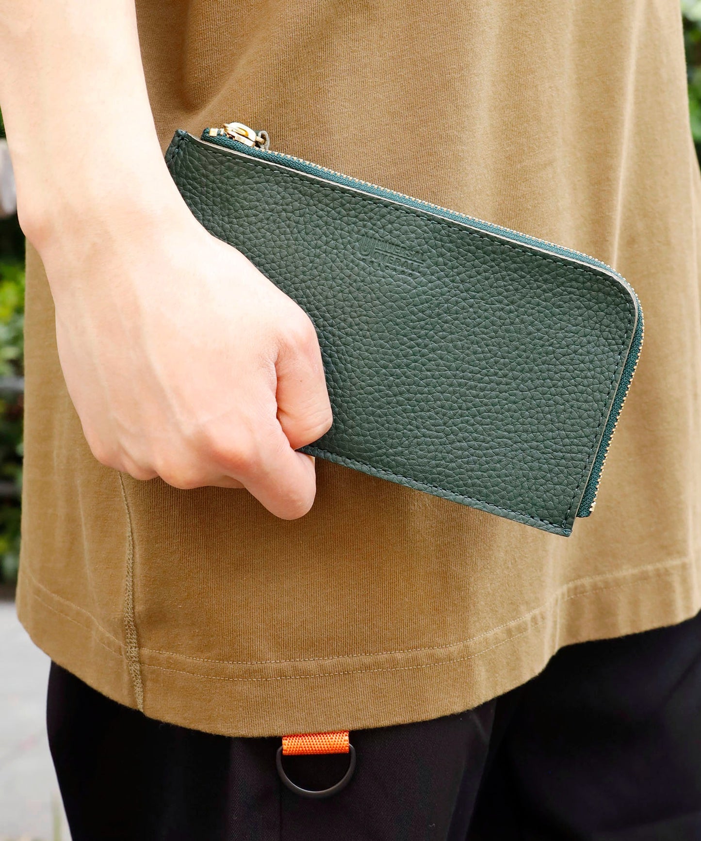 UNIVERSAL OVERALL / シボレザーLFロングウォレット