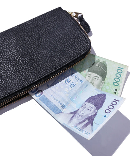 UNIVERSAL OVERALL / シボレザーLFロングウォレット