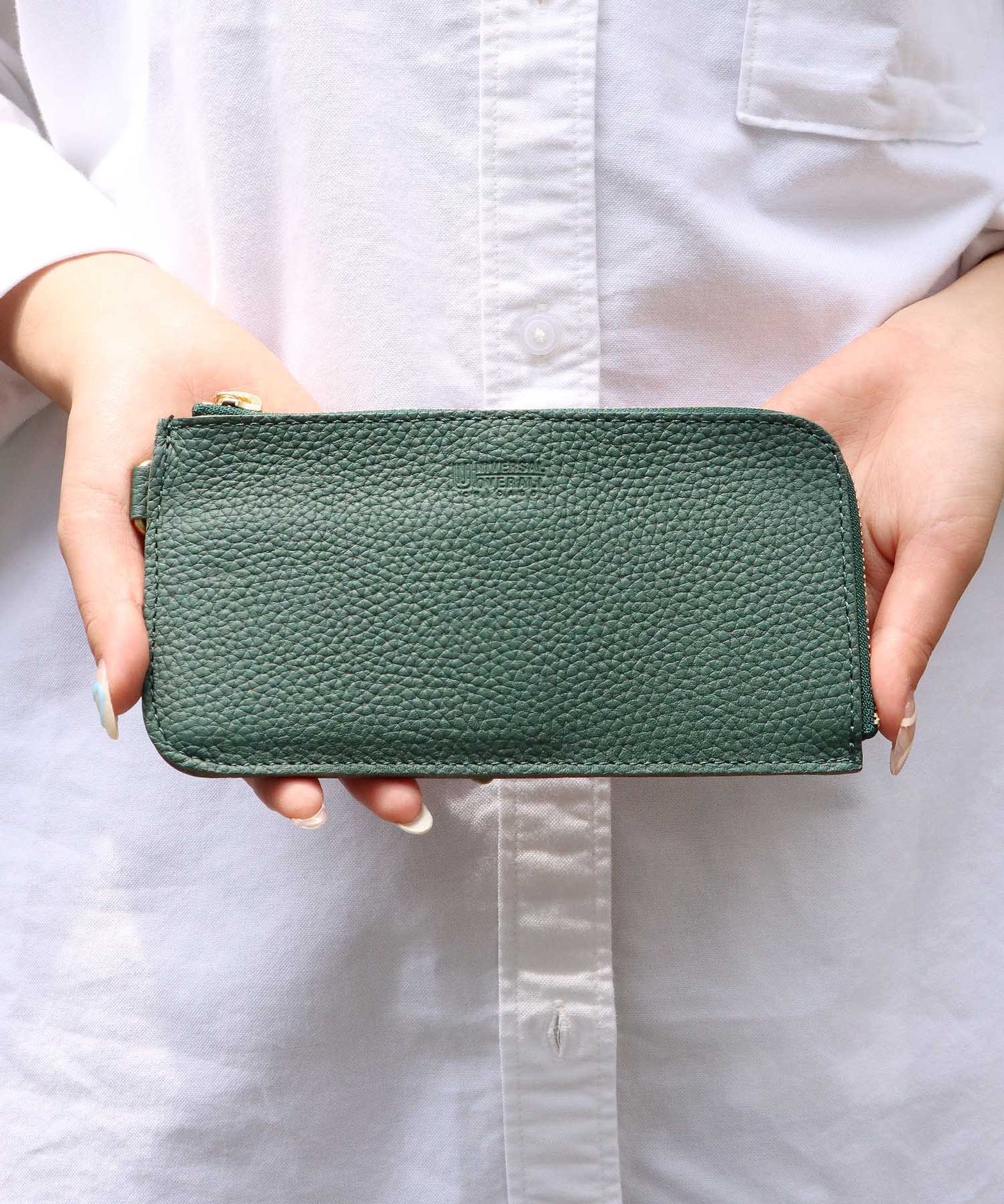 UNIVERSAL OVERALL / シボレザーLFロングウォレット