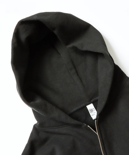 Los Angeles Apparel / 14OZ. HEAVY FLEECE ZIP UP HOODED SWEATSHIRT [BLACK]