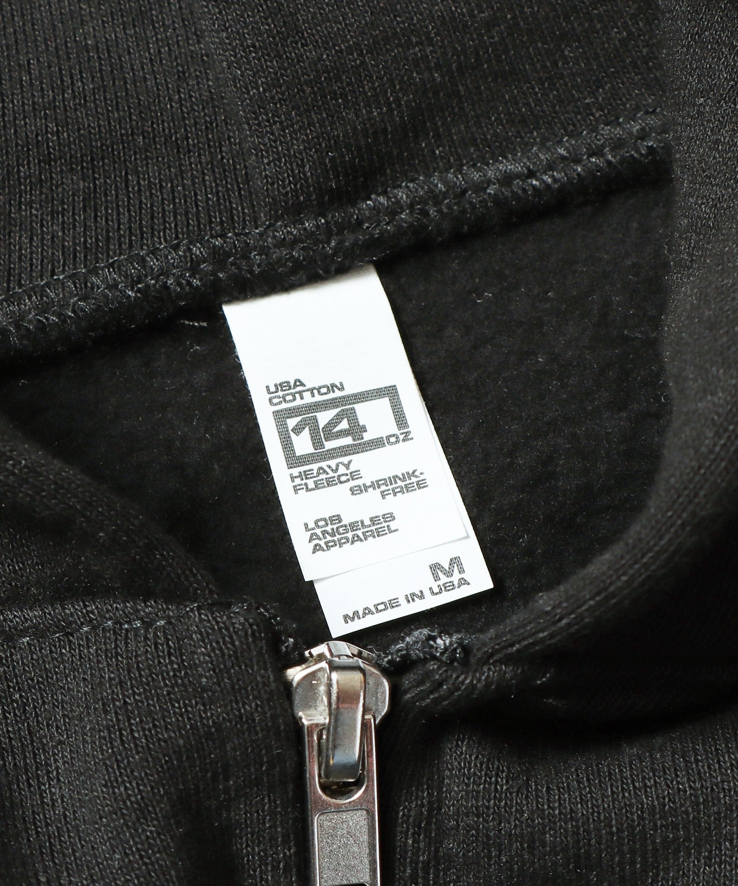 Los Angeles Apparel / 14OZ. HEAVY FLEECE ZIP UP HOODED SWEATSHIRT