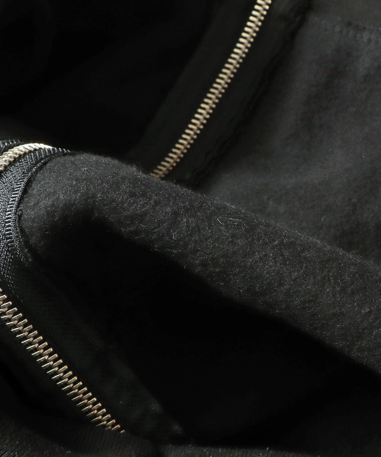 Los Angeles Apparel / 14OZ. HEAVY FLEECE ZIP UP HOODED SWEATSHIRT [BLACK]