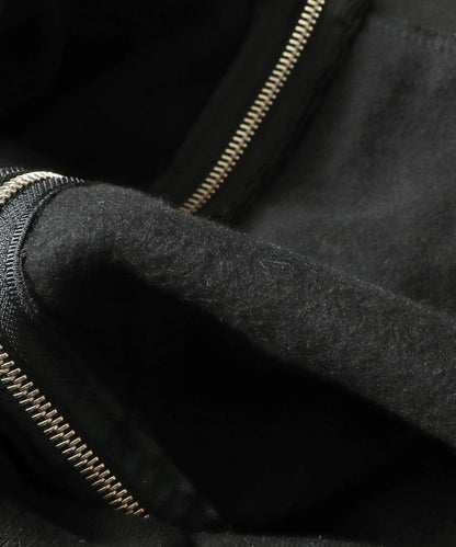Los Angeles Apparel / 14OZ. HEAVY FLEECE ZIP UP HOODED SWEATSHIRT [BLACK]